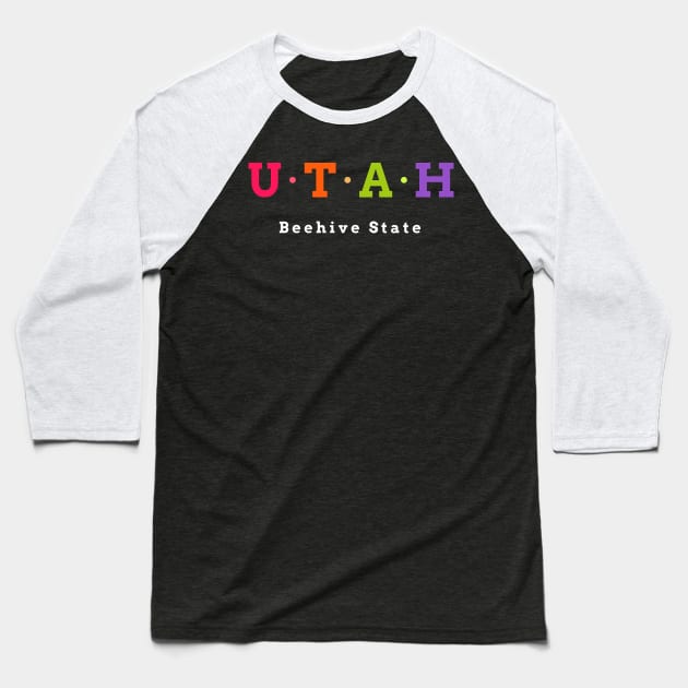 Utah, USA. Beehive State Baseball T-Shirt by Koolstudio